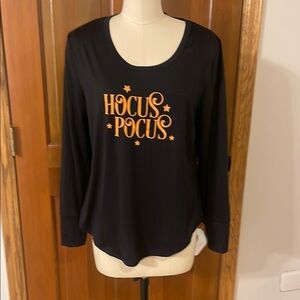 Hocus Pocus Black Long Sleeve Top